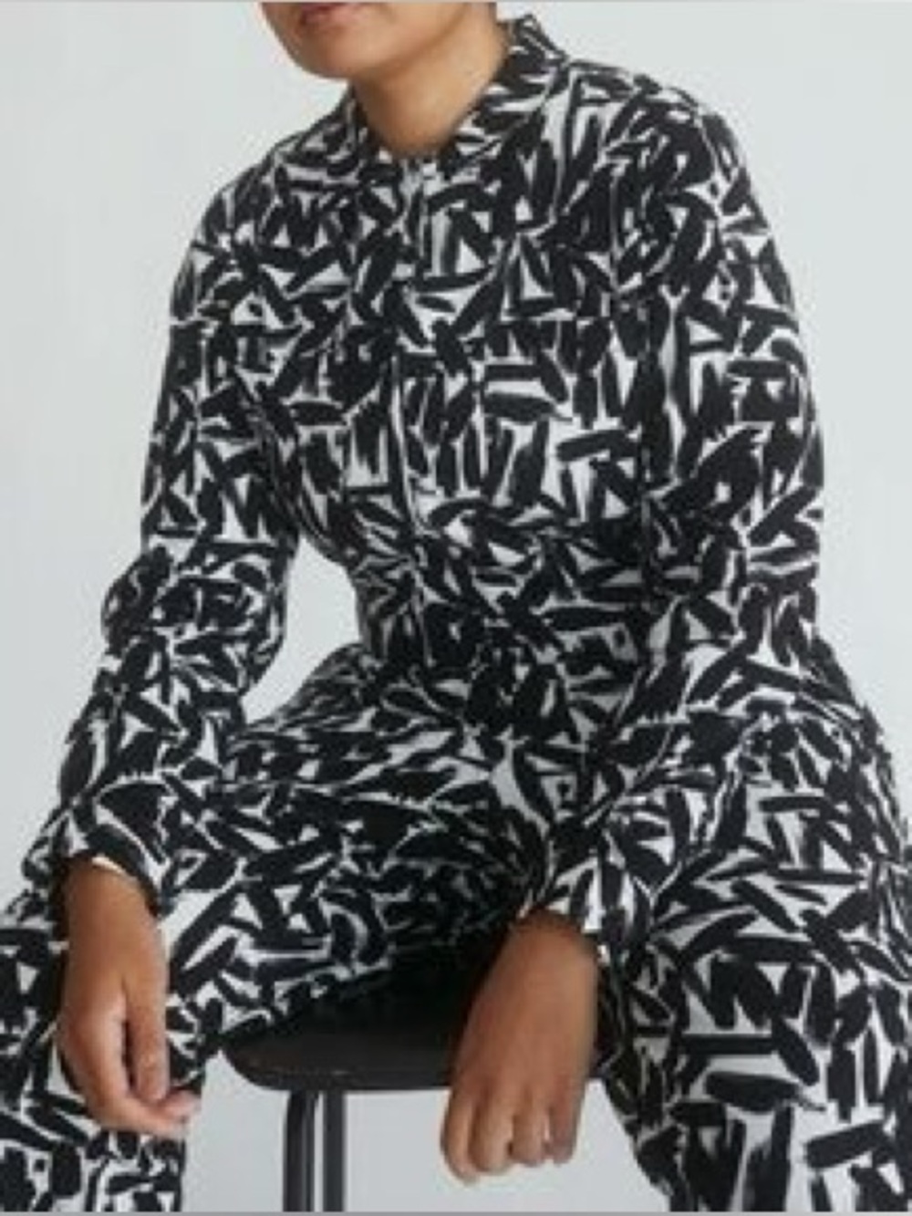 Wildfang The Essential Coverall Jumpsuit Onepiece Long Sleeve Printed Coveralls